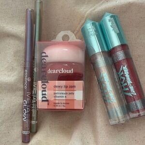 Dewy Lip Jam Lip Balm - Pink + Beauty Bundle